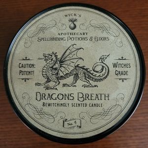 Wicks Apothecary Dragons Breath 2 Wick Candle #4 Halloween